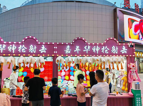 夜市集装箱、街边店铺