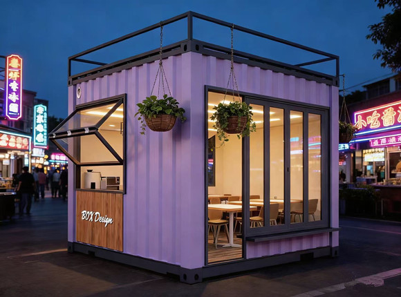 夜市集装箱、街边店铺