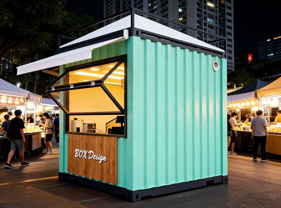 夜市集装箱、街边店铺